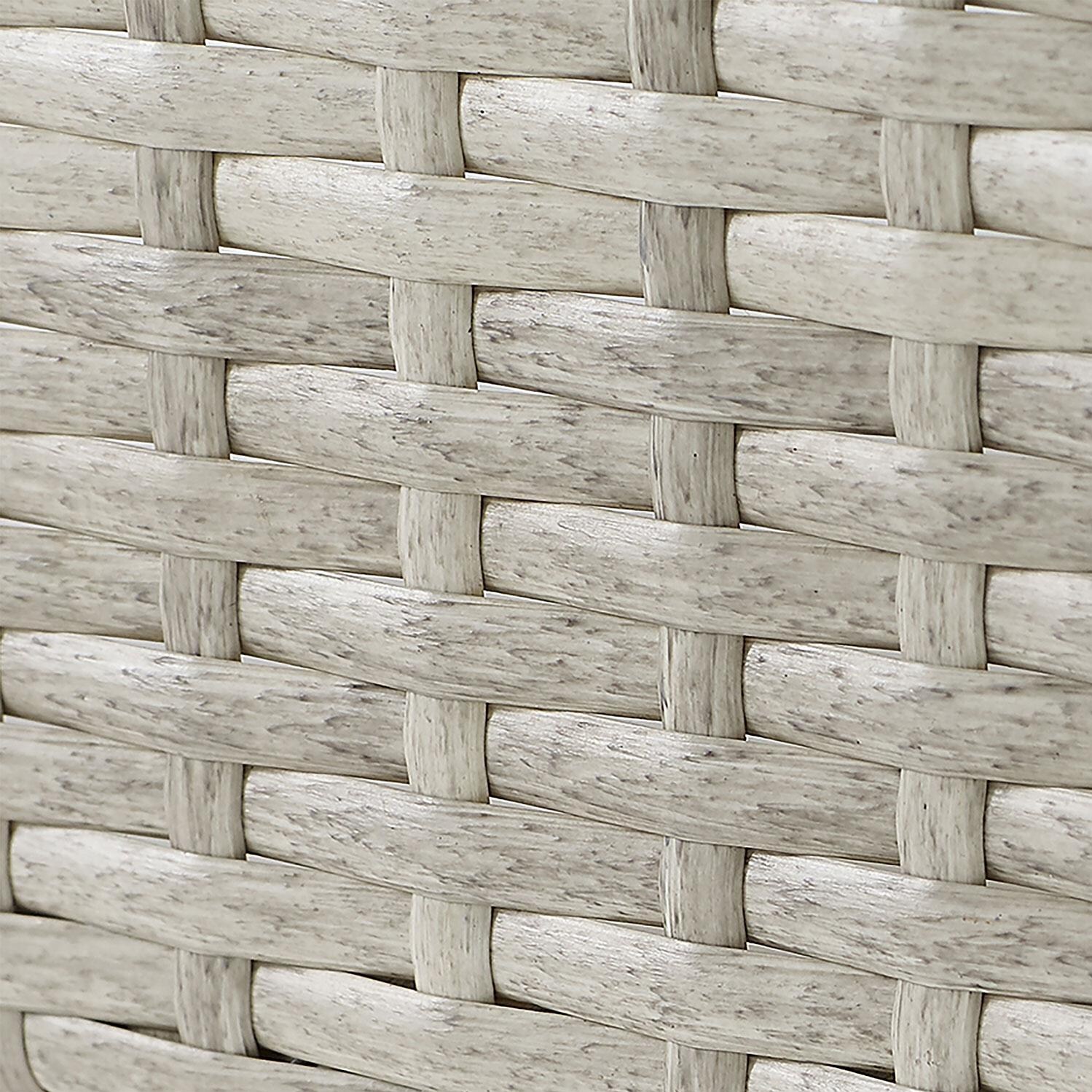 Ultimate Patio UP-92428GY-AC 3Pc Wicker Outdoor Chair Set in Acorn - Wicker Swatch - Detail thumbnail