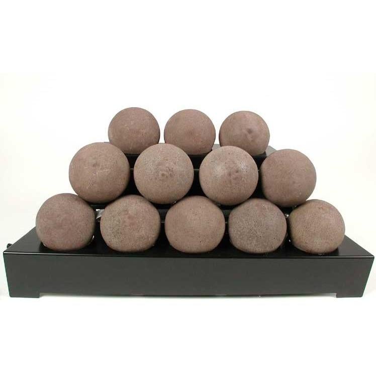 Rasmussen 30-Inch Brown ALTERNA FireBall Set With Vent-Free Black Chassis Burner  thumbnail