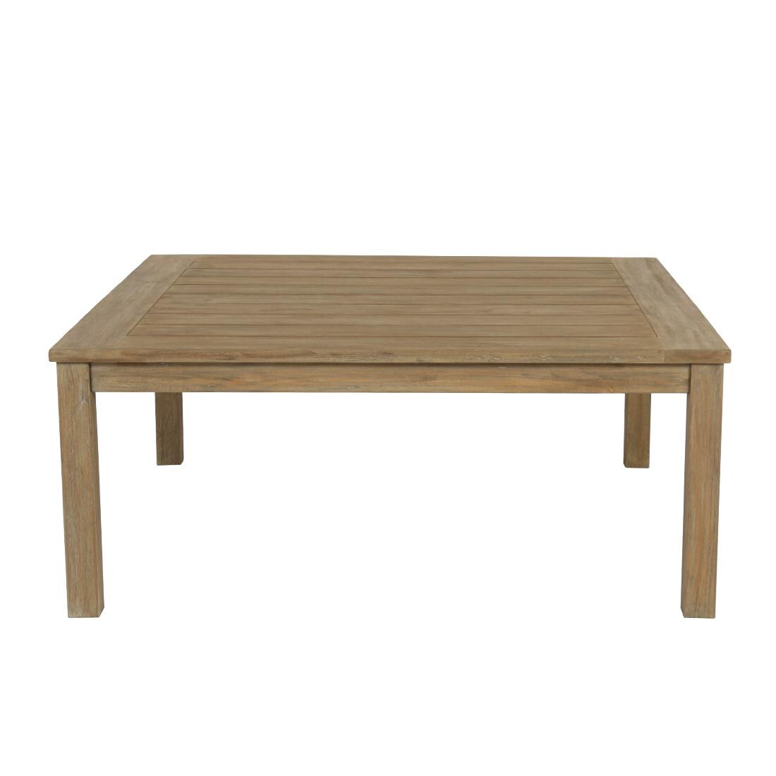 Sunset West - 5501-SQCT - Coastal Teak 48-Inch Square Teak Patio Coffee Table - Side View thumbnail