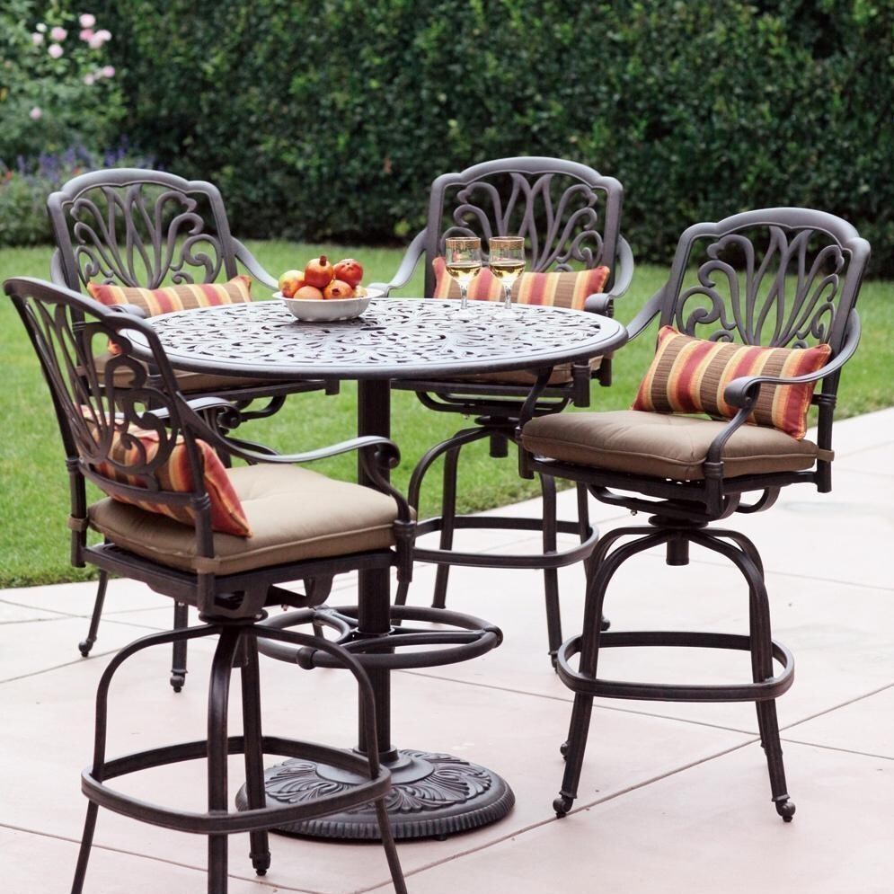 Tall Outdoor Table Set Tall Garden Table Seater Rattan Garden Bar