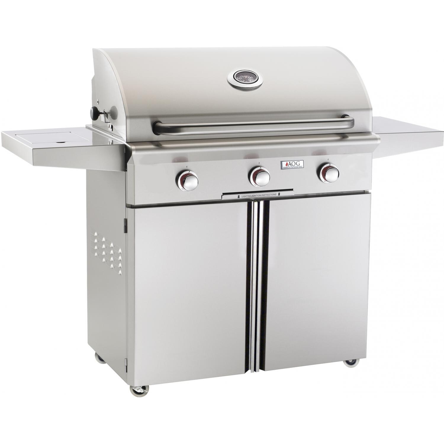 American Outdoor Grill T-Series 36-Inch 3-Burner Freestanding Propane Gas Grill - 36PCT-00SP thumbnail