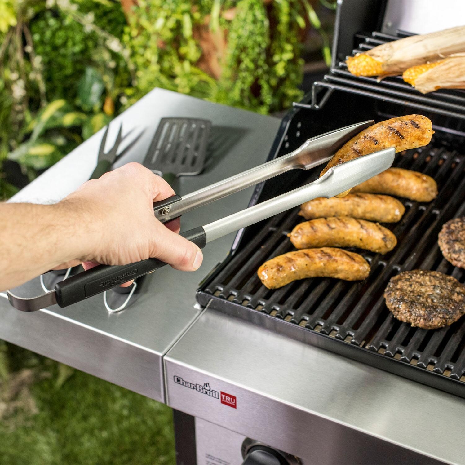 Charbroil 1776845 Aspire 3-Pc Grill Tool Set - Grab Wieners w/ Tongs - Lifestyle thumbnail