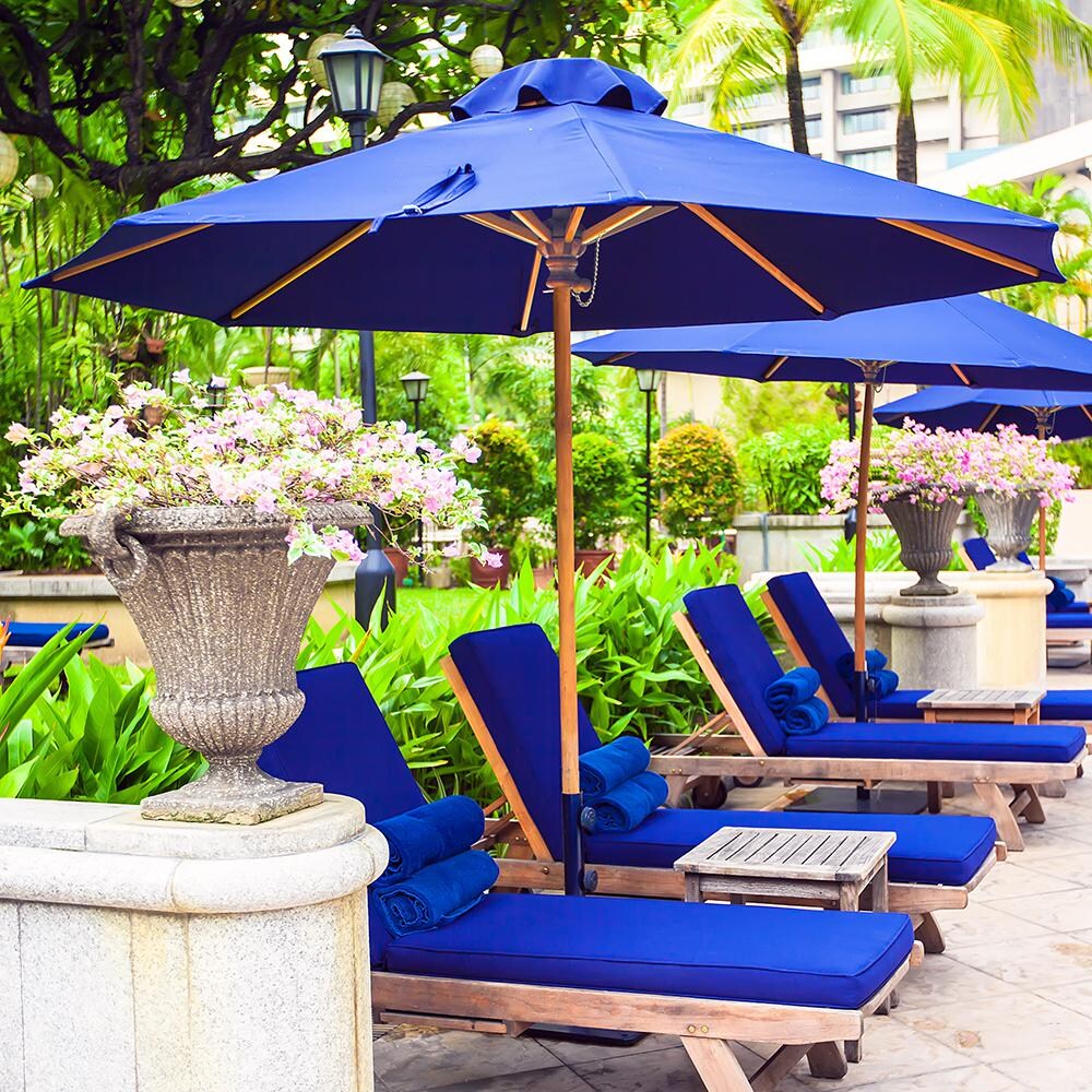 commercial 6 x 9 patio umbrella Tropishade 631W59 ft. is Perfect for Cafes Restaurants : Patio, Lawn & Garden friendly and cost Casey Aluminum Commercial Umbrella -