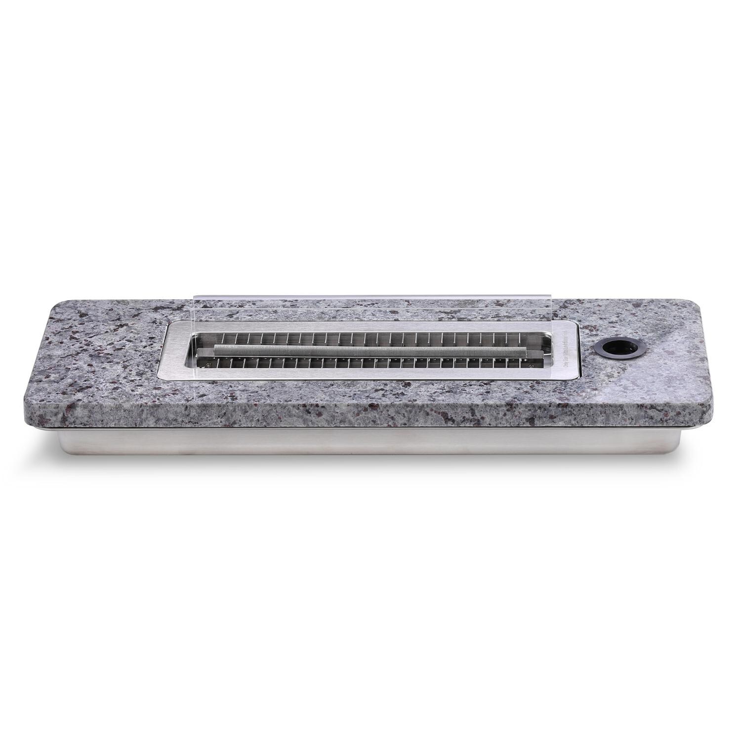 Lovinflame - 425008 + 425010 (2) - Tabletop Firepit w/ Fuel - Granite - Unlit thumbnail