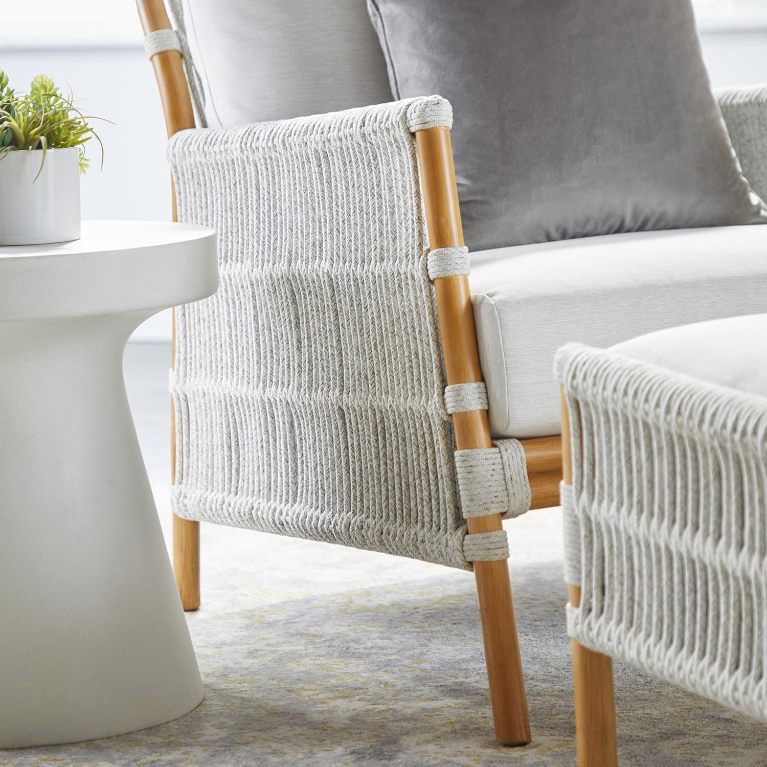 Lakeview Tack Ivory Concrete Accent Table - Lifestyle thumbnail