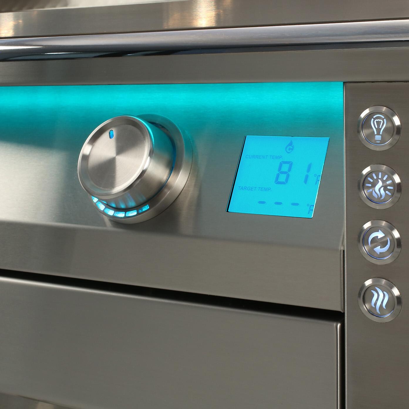 Alfresco Grills AIPG-36-NG AIPG 36-in 3 Burner Built-In Natural Gas Grill - Control Panel - Detail thumbnail