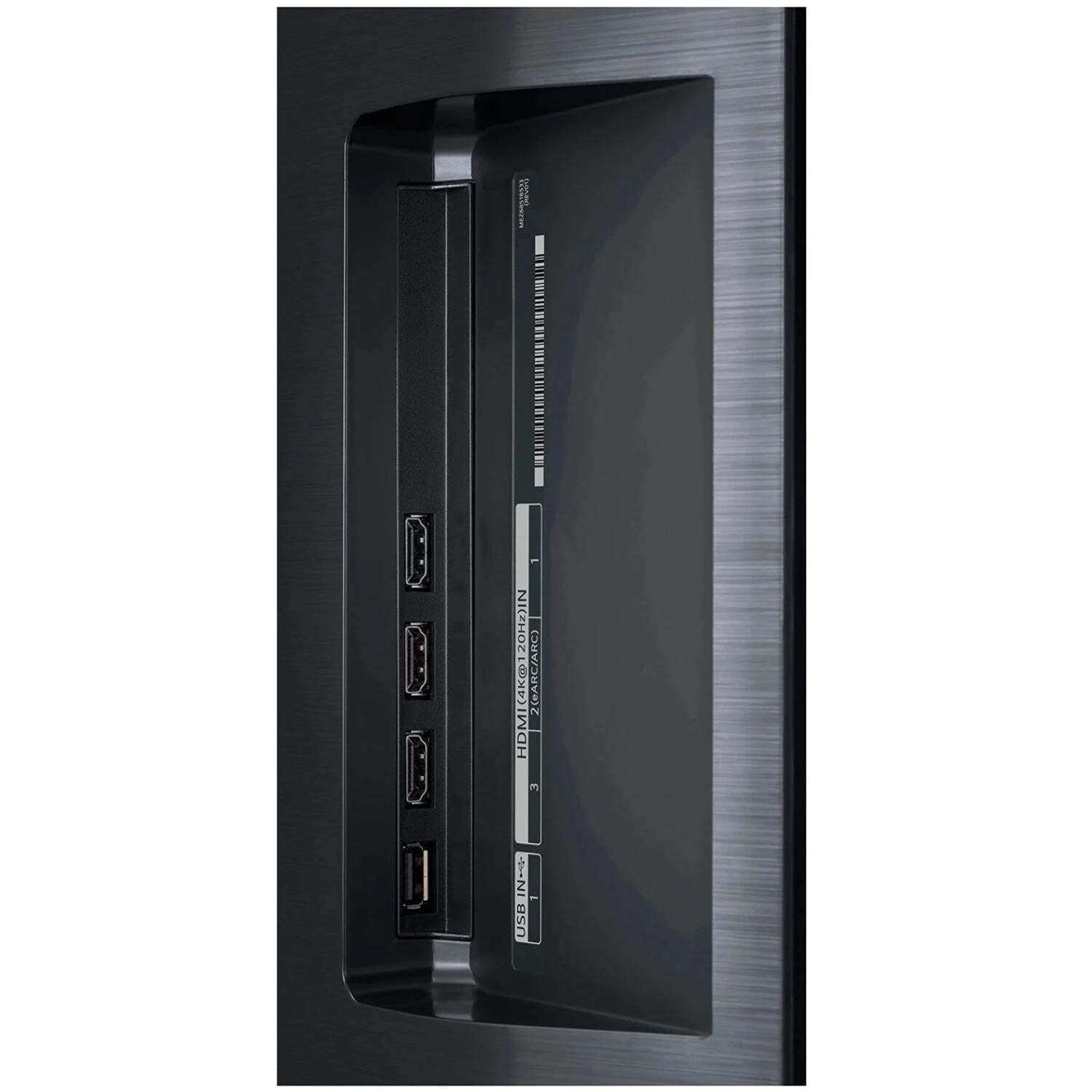 Titan BQG-L100-OLED-048-010 L100 Series 48 Inch Partial Sun 4K OLED Smart Outdoor TV W/ Built-In Alexa - Ports - White Background thumbnail