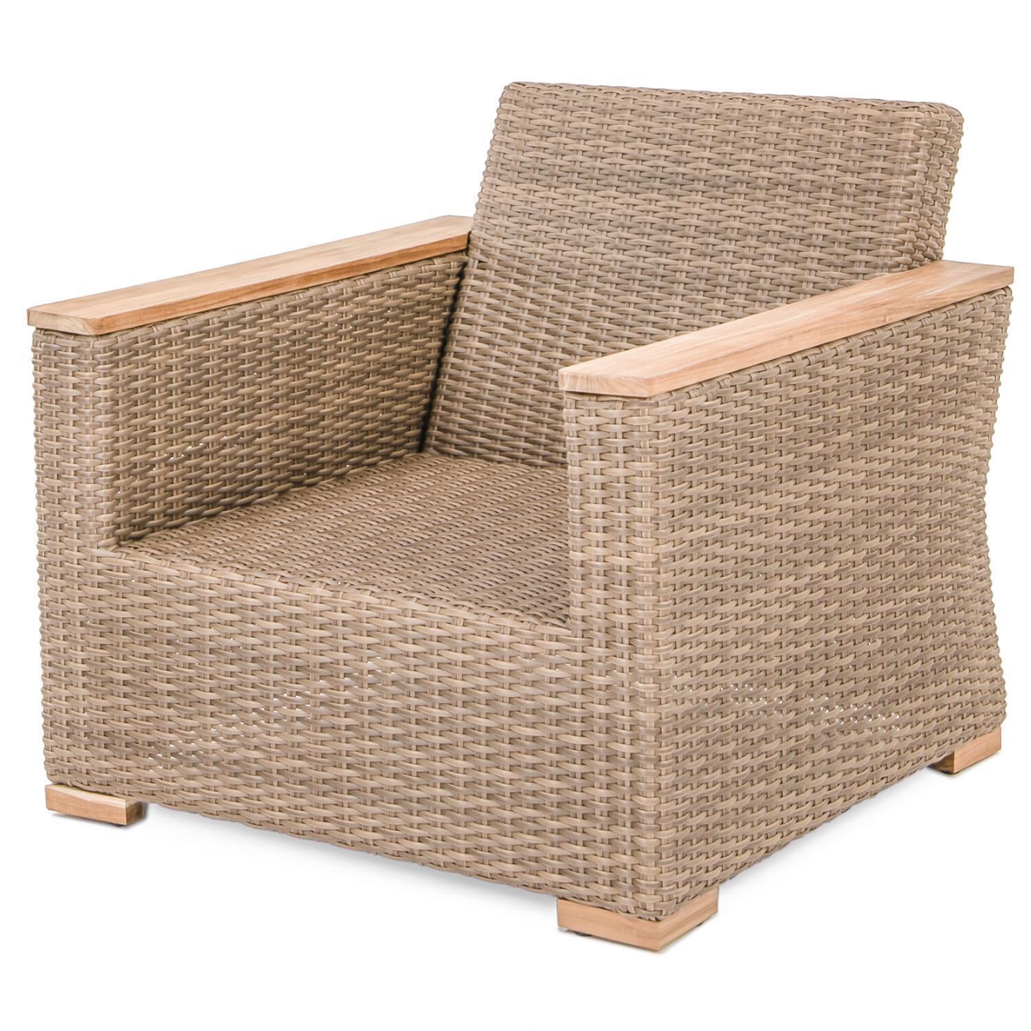 Teak + Table Havana Club Chair in Carbon - Chair Frame - White Background thumbnail