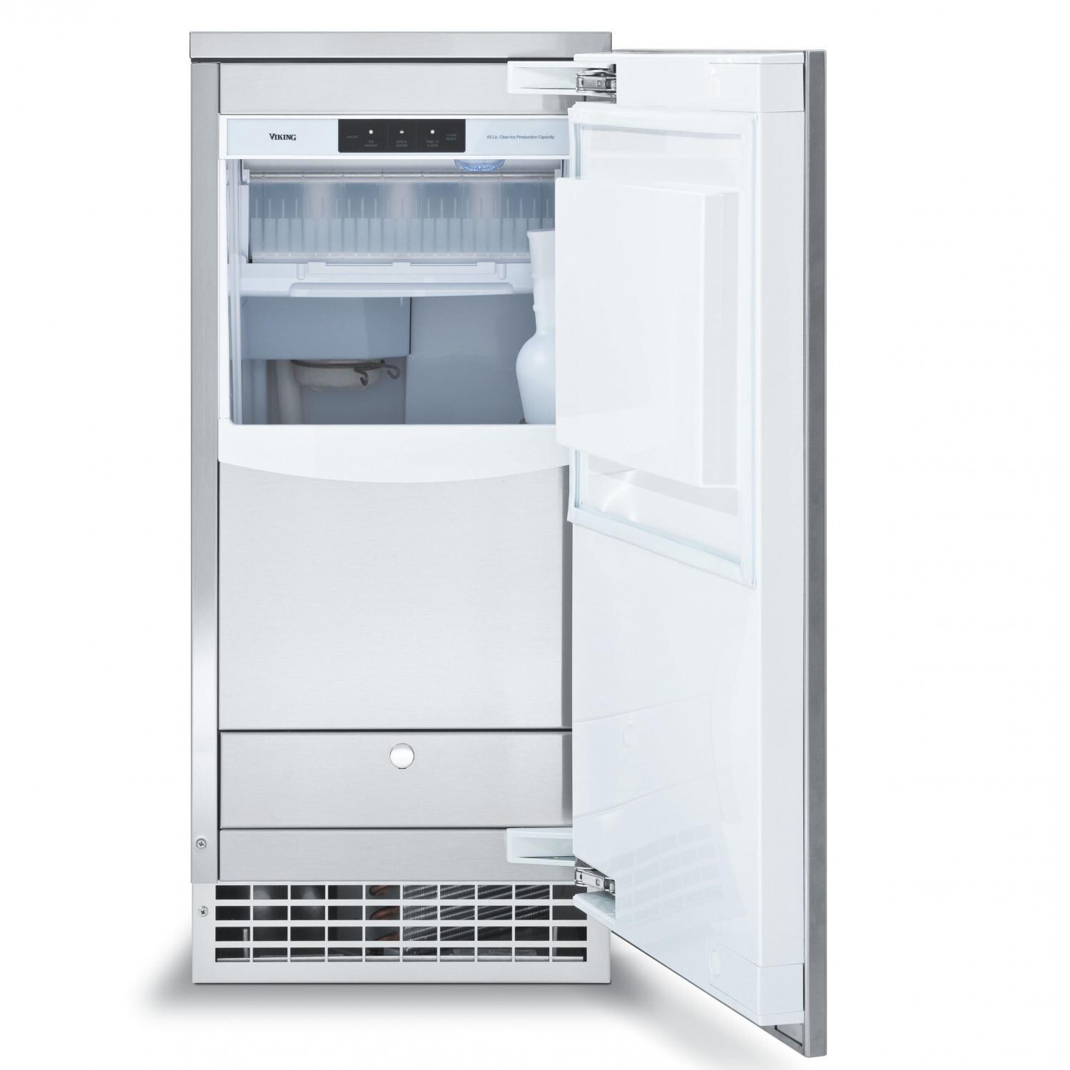 Viking Professional 80 Lb. 15Inch Outdoor Nugget Ice Machine Custom Panel Ready FGNI515