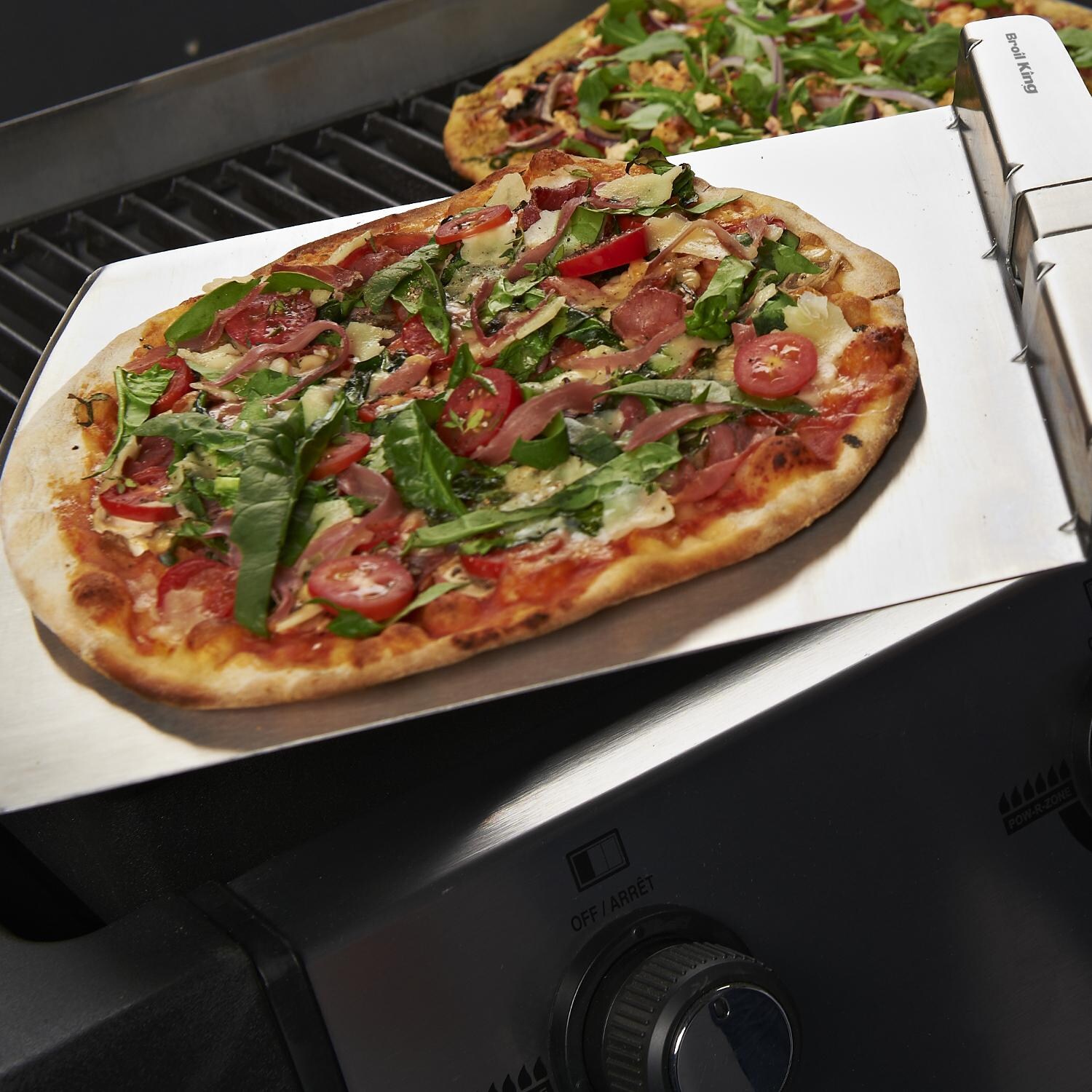 Broil King 25Inch Stainless Steel Pizza Peel With Folding Handle BBQGuys