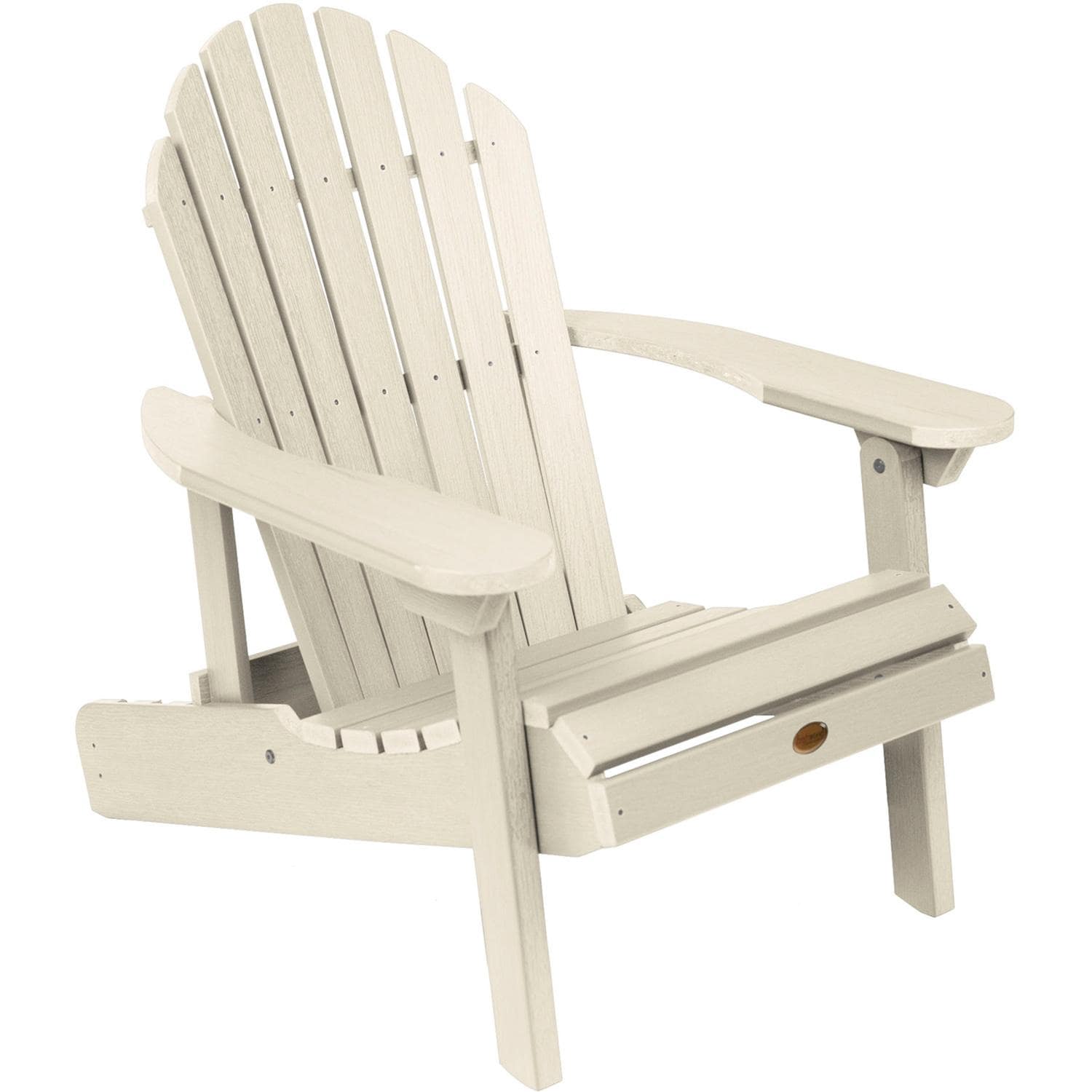 Lakeview Dream Bay Folding & Reclining Adirondack Chair - Whitewash - Angled View - White Background thumbnail