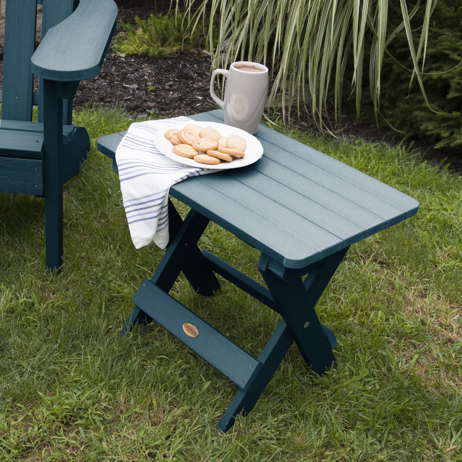 Lakeview Folding Adirondack Side Table - Nantucket Blue thumbnail