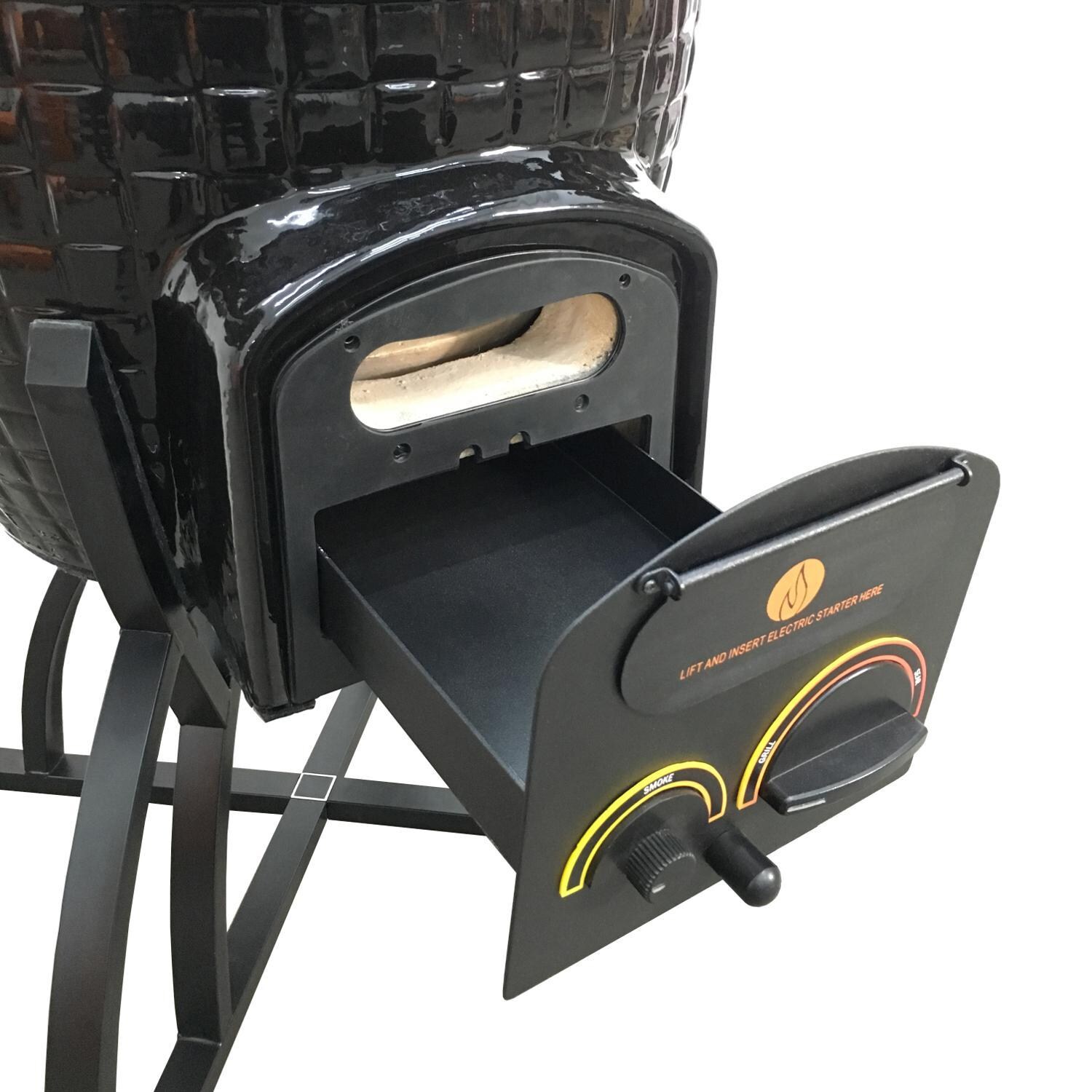 Vision XR-402BO Elite Series Kamado Grill - ProZone Functions As Ash Drawer thumbnail