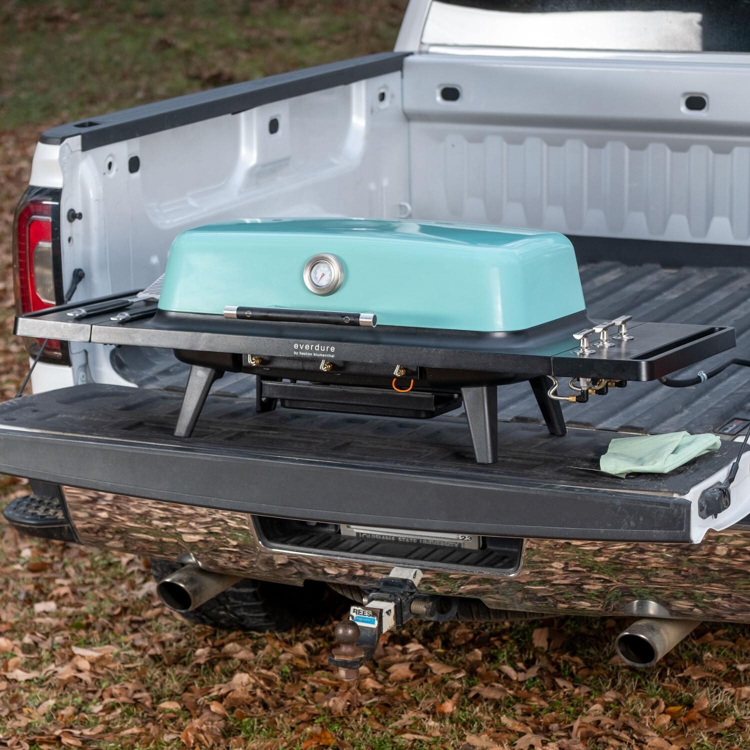 Everdure By Heston Blumenthal HBG3MUS FURNACE 52-Inch 3-Burner Propane Gas Grill With Stand - Off the Cart - Closed thumbnail