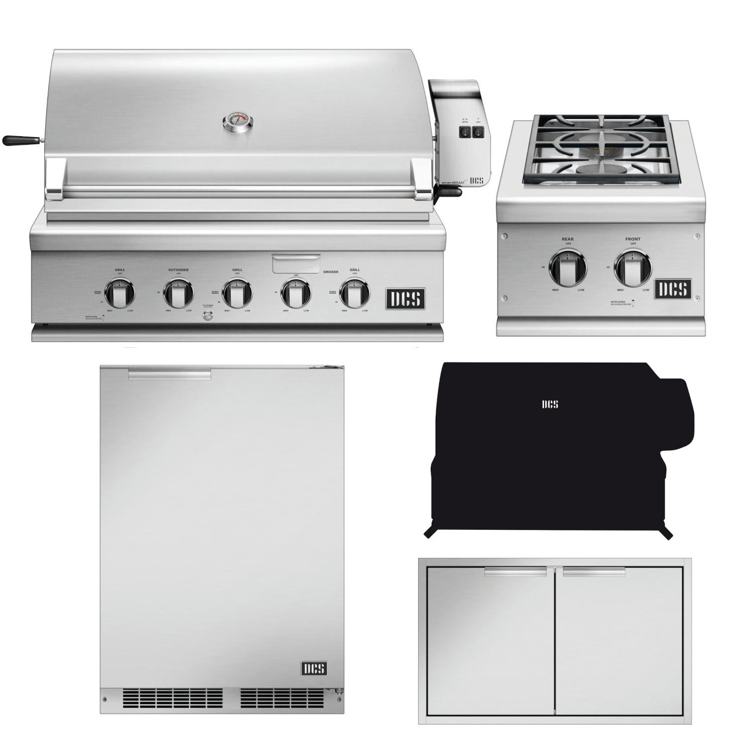 DCS BH1-36R-L-5PC Series 7 Traditional 5-Piece 36-Inch Propane Gas Outdoor Kitchen Package thumbnail