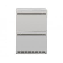 Summerset 24-Inch 5.3 Cu. Ft. Outdoor Rated Deluxe Refrigerator Drawers - SSRFR-D2D image