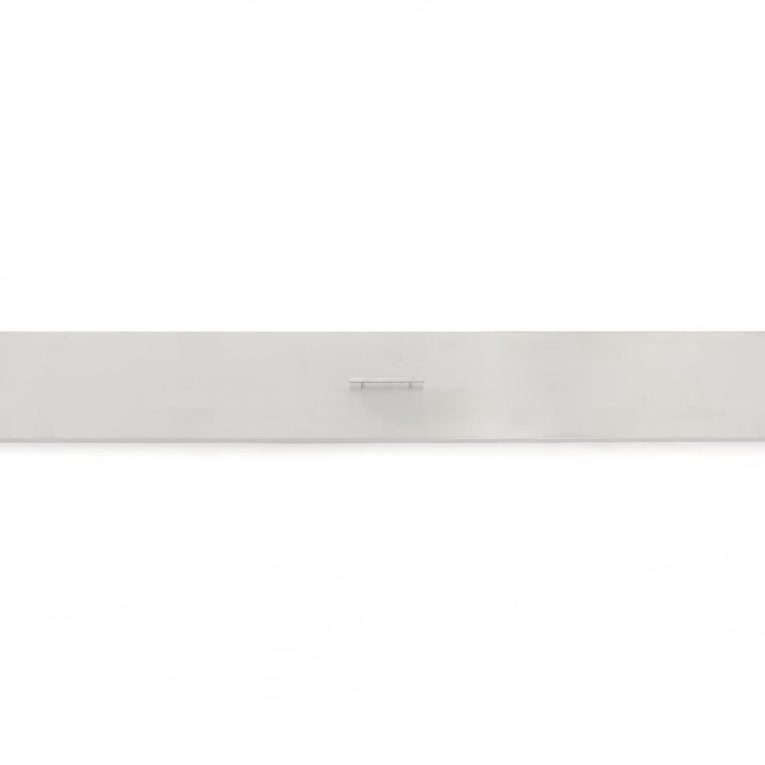  BBQGuys Signature Series 63-Inch Linear Pan Cover - Stainless Steel - Top View thumbnail