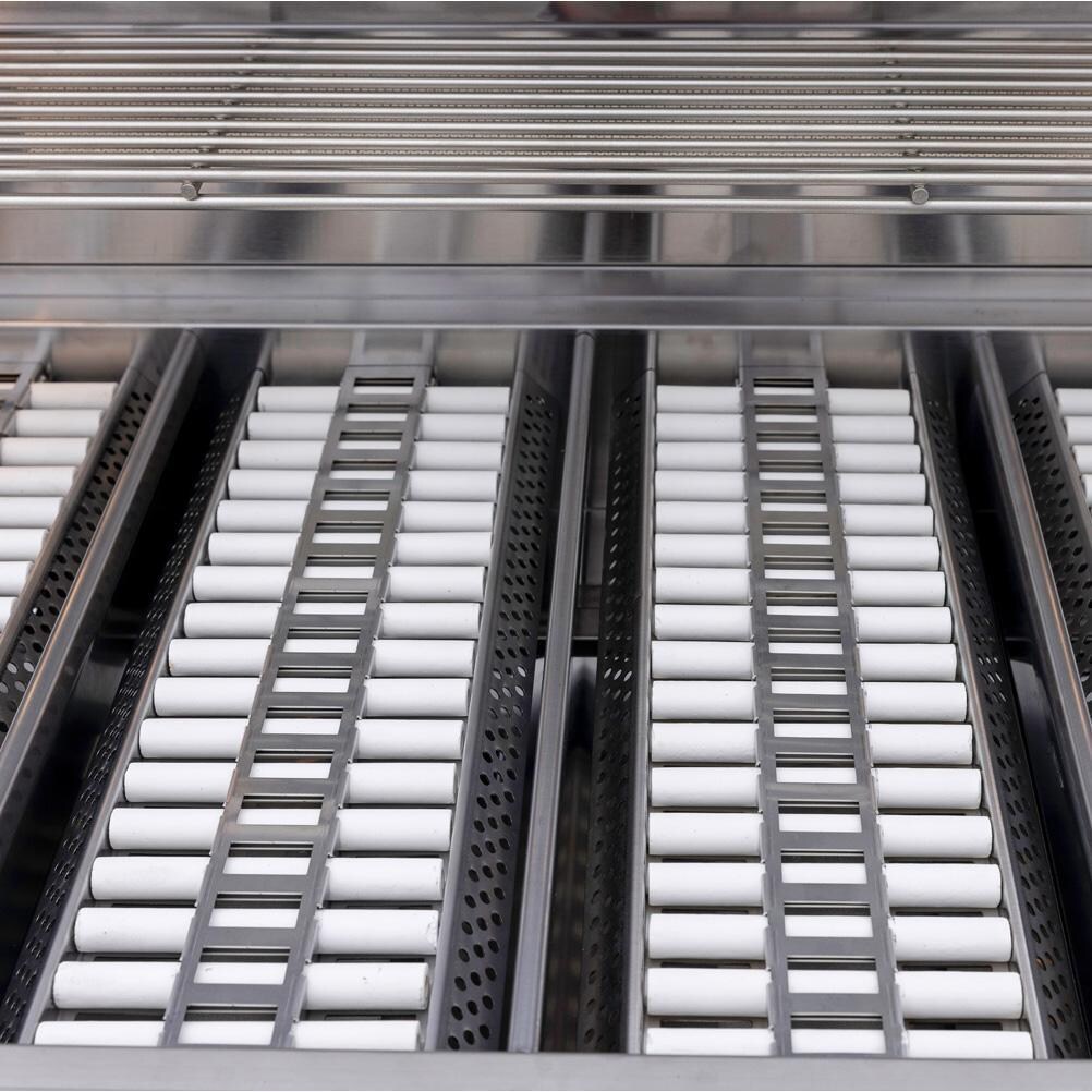 Blaze Premium LTE+ 40-Inch 5-Burner Built-In Natural Gas Grill w/ Ceramic Flame Tamers - Ceramic Flame Tamer - Top - Detail thumbnail