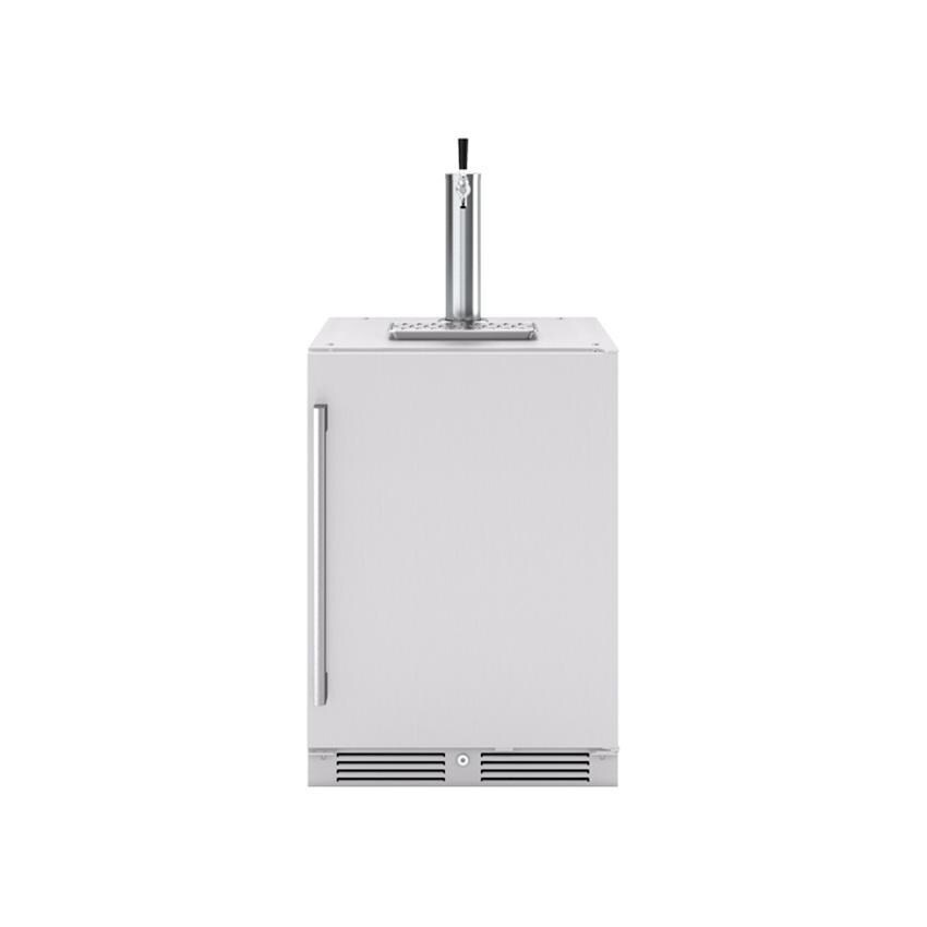 Zephyr PRKB24C01AS-OD 24-Inch Presrv Outdoor Kegerator & Beverage Cooler Double Tap w/ Line Cleaning Kit - Front View thumbnail