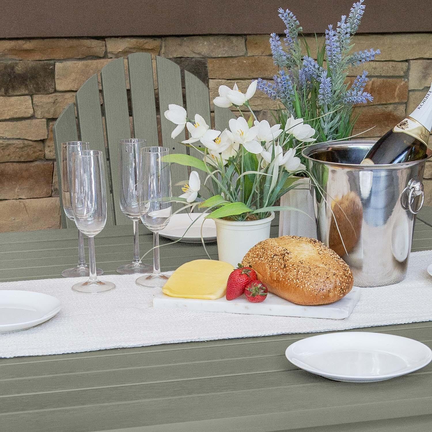 Dream Bay 5 Pc Square Counter-Height Dining Set in Eucalyptus by Lakeview Outdoor Designs - Close Up - Detail thumbnail