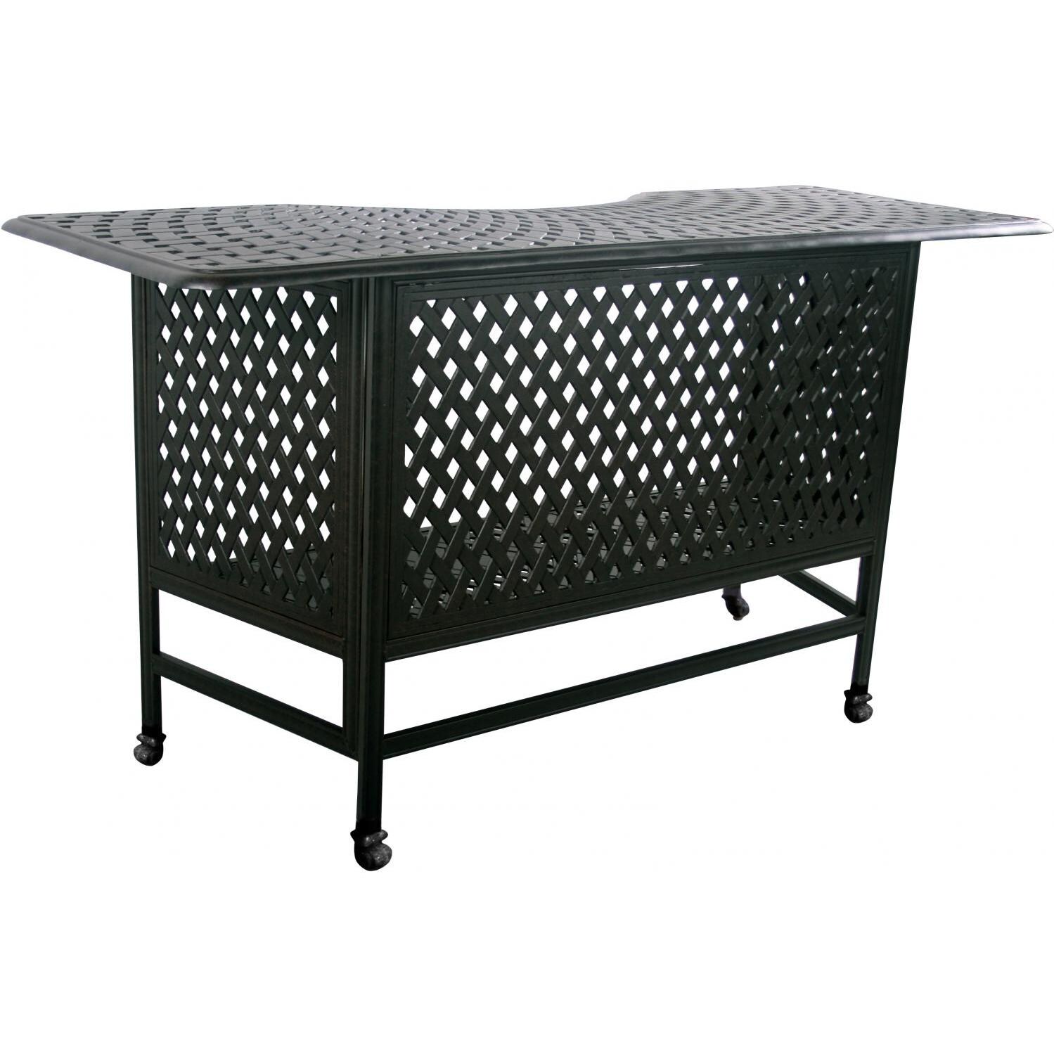 Series 60 82 X 30 Inch Cast Aluminum Party Bar by Darlee