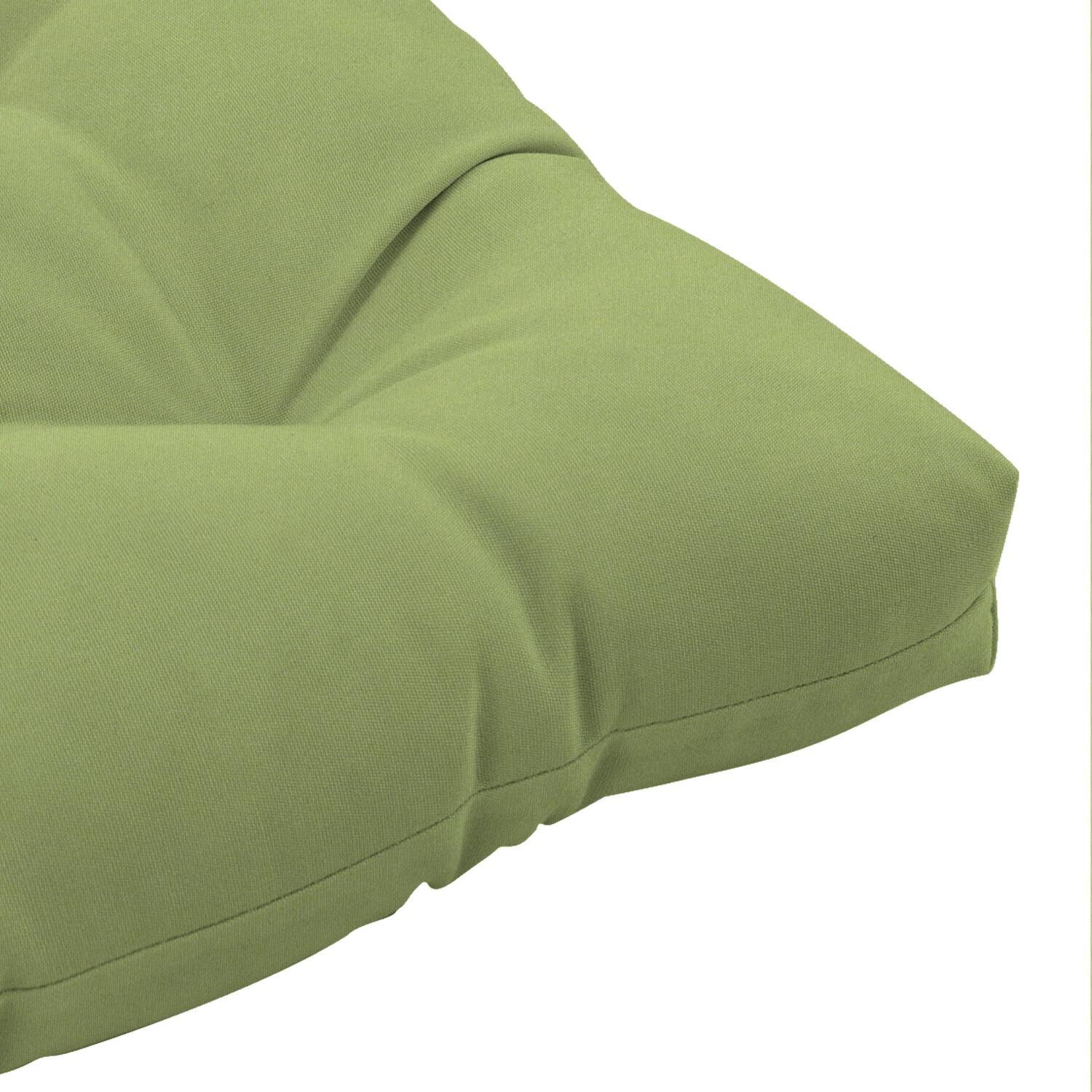 Sunbrella Canvas Ginkgo Large Outdoor Replacement Seat Cushion By UltimatePatio.com - Corner Detail thumbnail