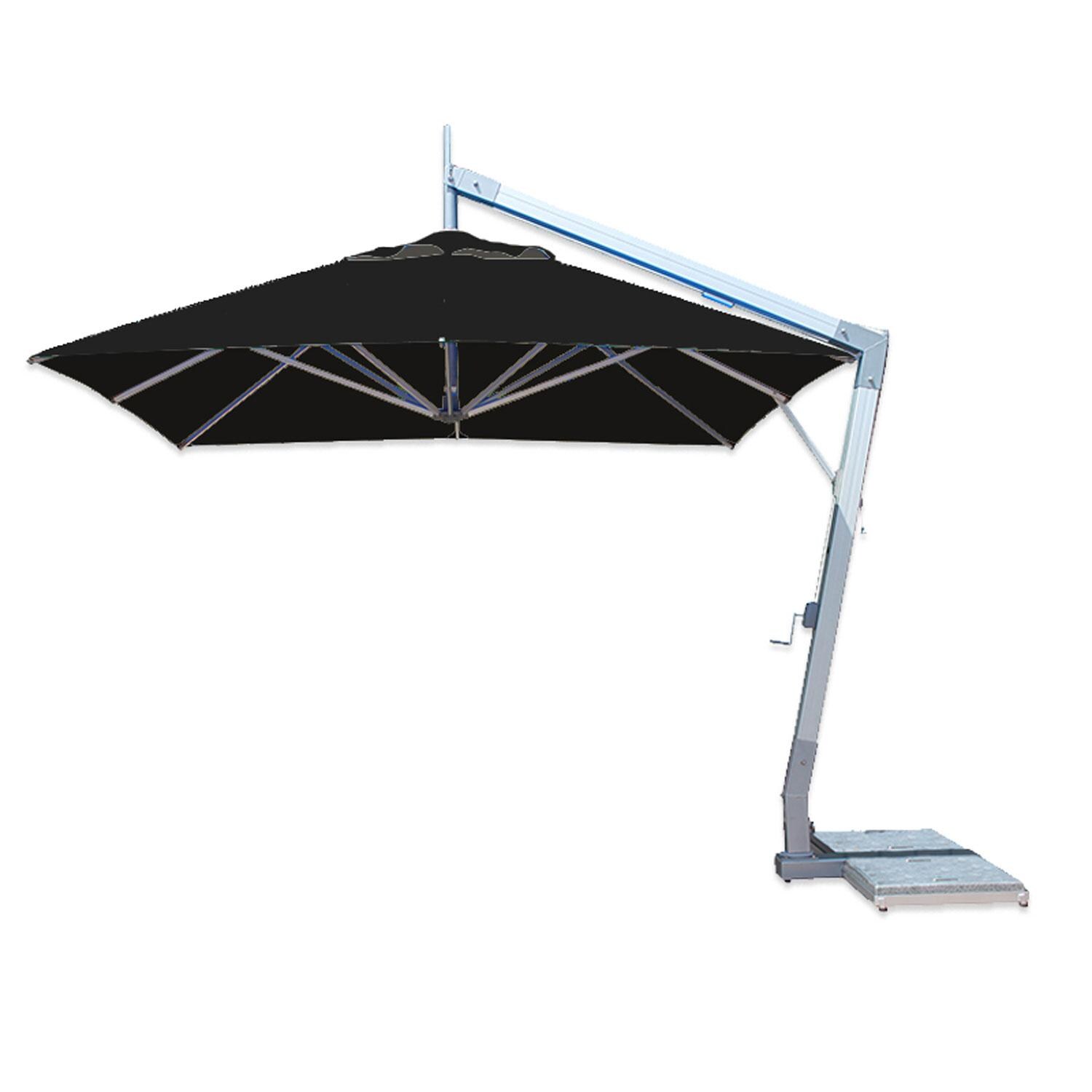 Bambrella 10 Ft. Square Side Pool Umbrella - Black thumbnail