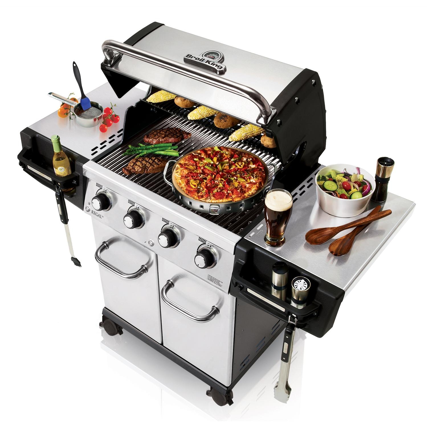 Broil King Regal S420 Pro 4Burner Propane Gas Grill Stainless Steel BBQGuys