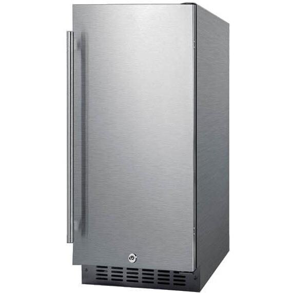 Summit 3.0 Cu. Ft. Built-in Refrigerator - Stainless Steel - Angle thumbnail