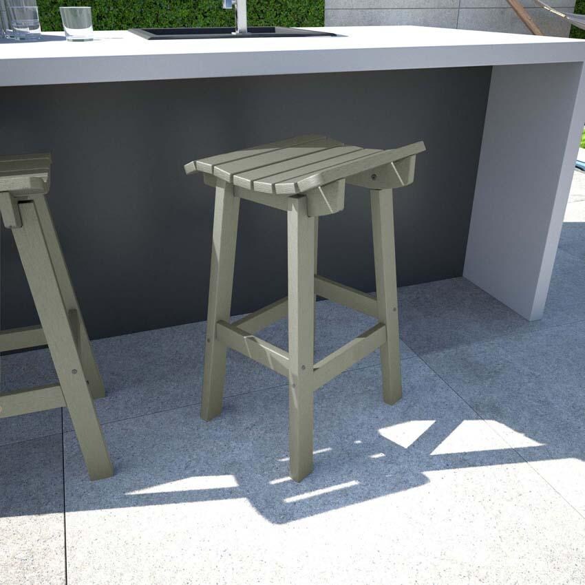 Costa Brook Polyresin Bar Stool in Eucalyptus By Lakeview Outdoor Designs - Lifestyle thumbnail