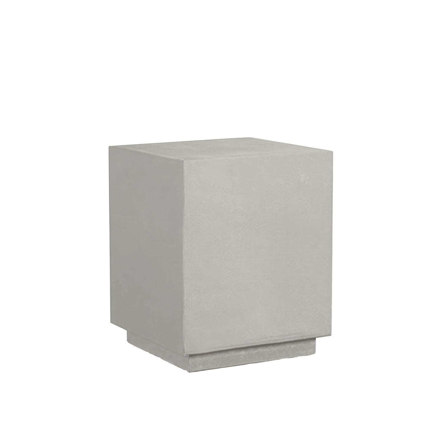 Lakeview AVEBAY-SL-PG-SET104-CS Avenue Bay Slate/Pebble Gray 3 Pc Chat Set - Cast Silver - Middle Table - White Background thumbnail