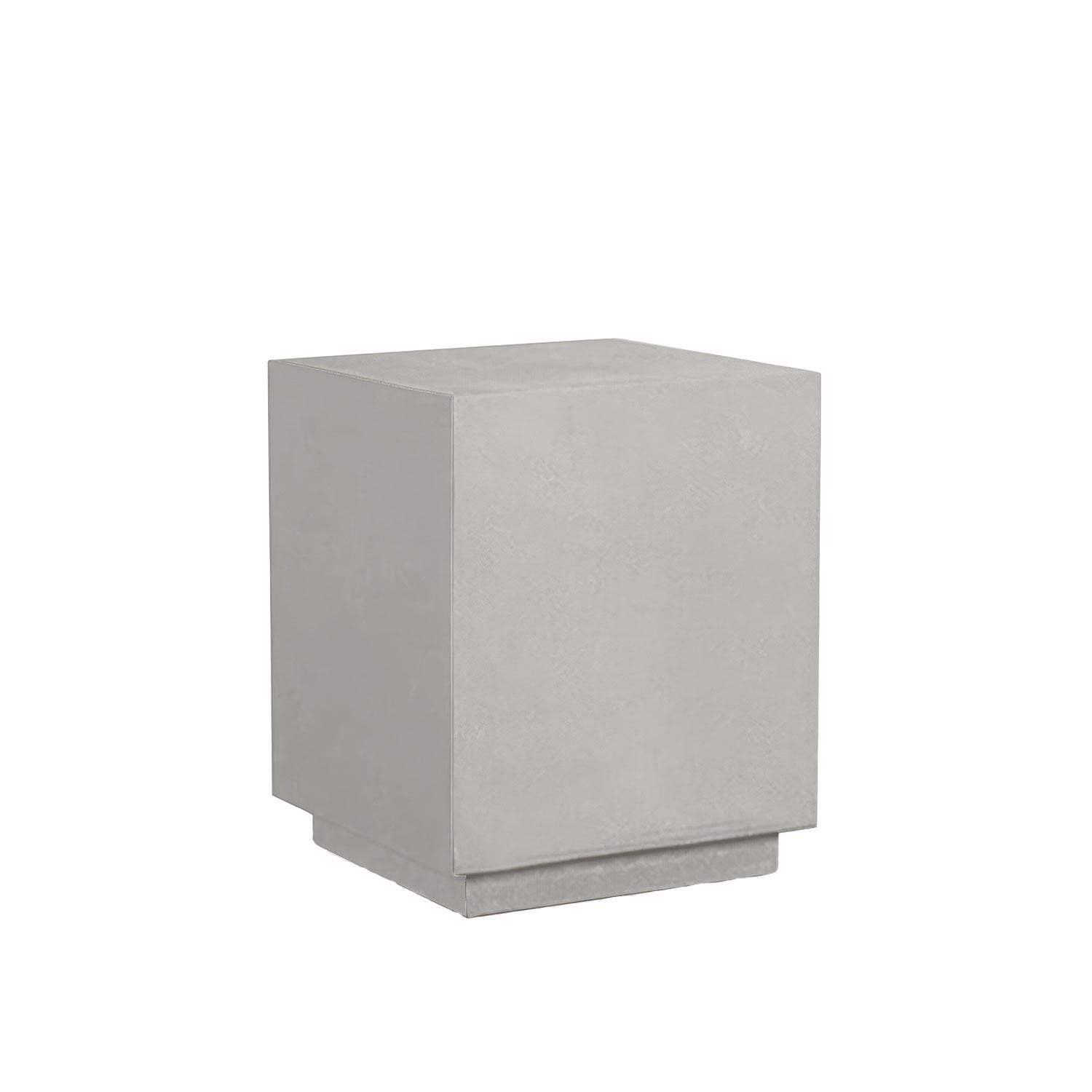 Lakeview AVEBAY-SL-PG-SET104-CS Avenue Bay Slate/Pebble Gray 3 Pc Chat Set - Cast Silver - Middle Table - White Background thumbnail