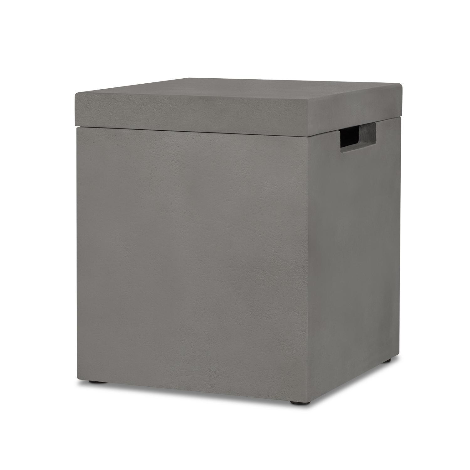 BBQGuys Signature 357-FLNT Olliewood Propane Tank Cover - Flint - Display - White Background thumbnail