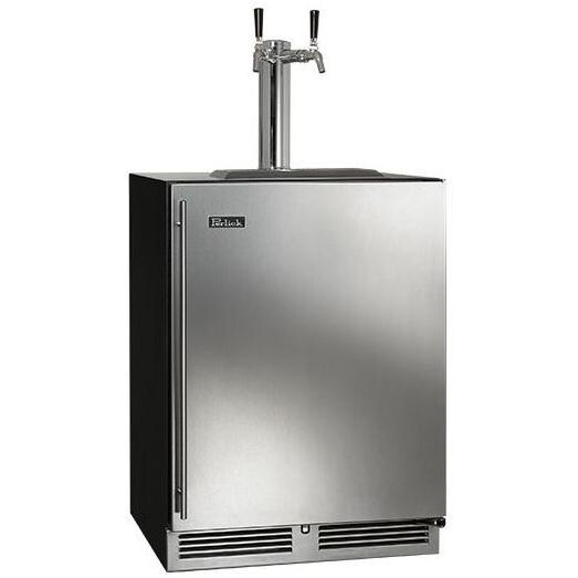 Perlick C-Series 5.3 Cu. Ft. Right Hinge Built-In Dual Tap Kegerator - Stainless Steel - HC24TB-3-1R2 thumbnail