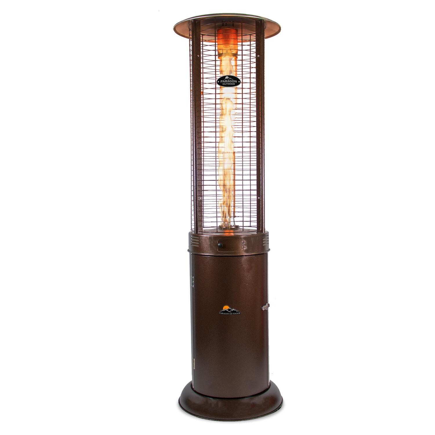 Paragon Outdoor Shine 44,000 BTU Propane Gas Flame Tower Heater - Hammered Bronze - OH-M744B image