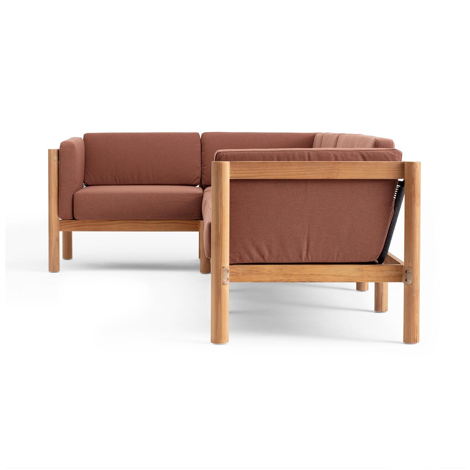 Neighbor SECT4 - RU 4 Piece Sectional W/ Sunbrella Cushion Arms - Long Side View thumbnail