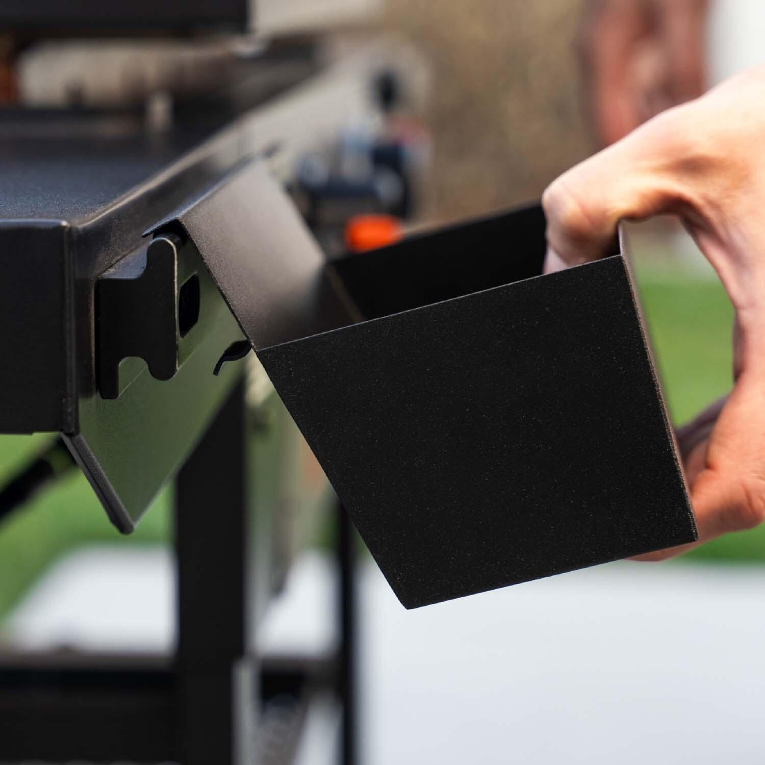 Blackstone 2367 Original 28-in Omnivore Griddle w/ Hood - Attaching Accessory Bin - Lifestyle thumbnail