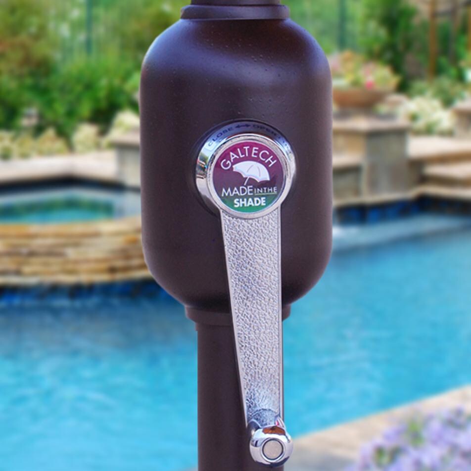 Galtech 11 Ft. Octagonal Patio Umbrella W/ Crank Lift - Crank Lift Detail thumbnail