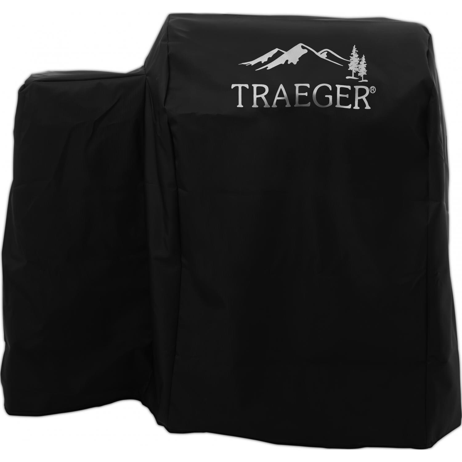 Traeger Tailgater 20 Portable Wood Pellet Grill - Black 5 Pc Bundle - Grill Cover - White Background thumbnail