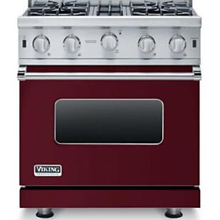 Viking Professional 30-Inch Open Burner Propane Gas Range - Burgundy - VGIC53014BBULP