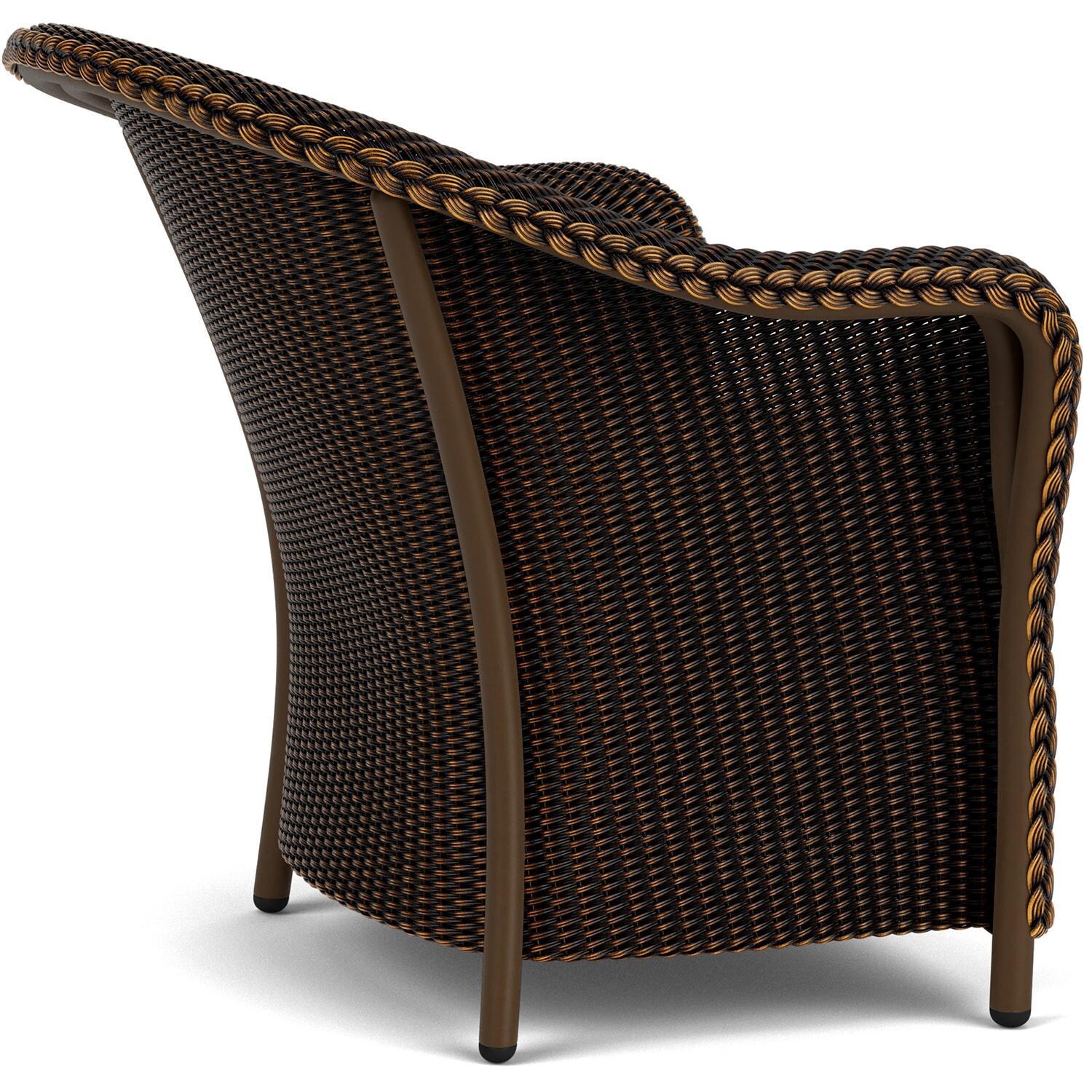 Lloyd Flanders Reflections 4-Piece Seating Set W/ Ottoman & End Table in Mink Finish - Lounge Chair Side thumbnail