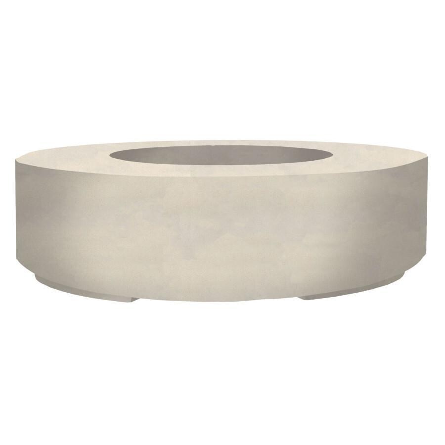 Stoneview 80 Inch Round GFRC Propane Fire Pit in Coastal by Lakeview ...