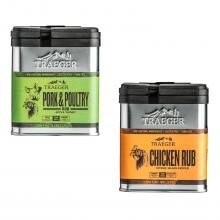 Traeger 2-Pack Chicken Rub With Pork & Poultry Rub Seasoning Set