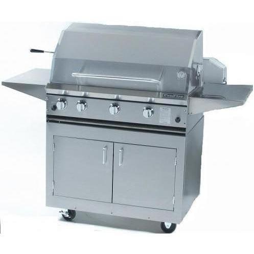 ProFire  Professional Series 36 inch Infrared Hybrid Natural Gas Grill With Rotisserie - PF36RIH-N + PF36SSCBN