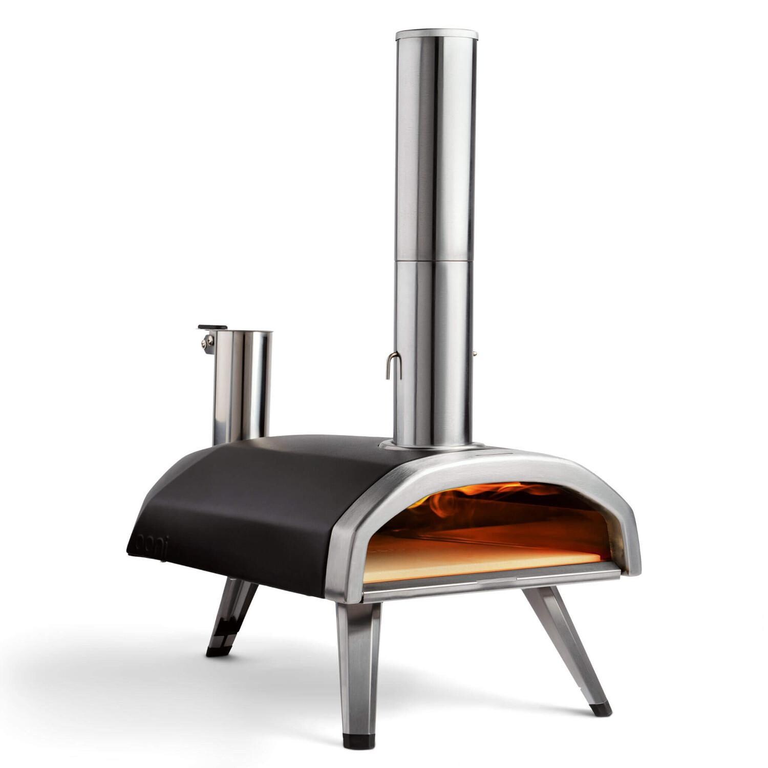 Ooni - UU-P0AD00 - Fyra 12 Wood Pellet Portable Outdoor Pizza Oven - Front View Open thumbnail