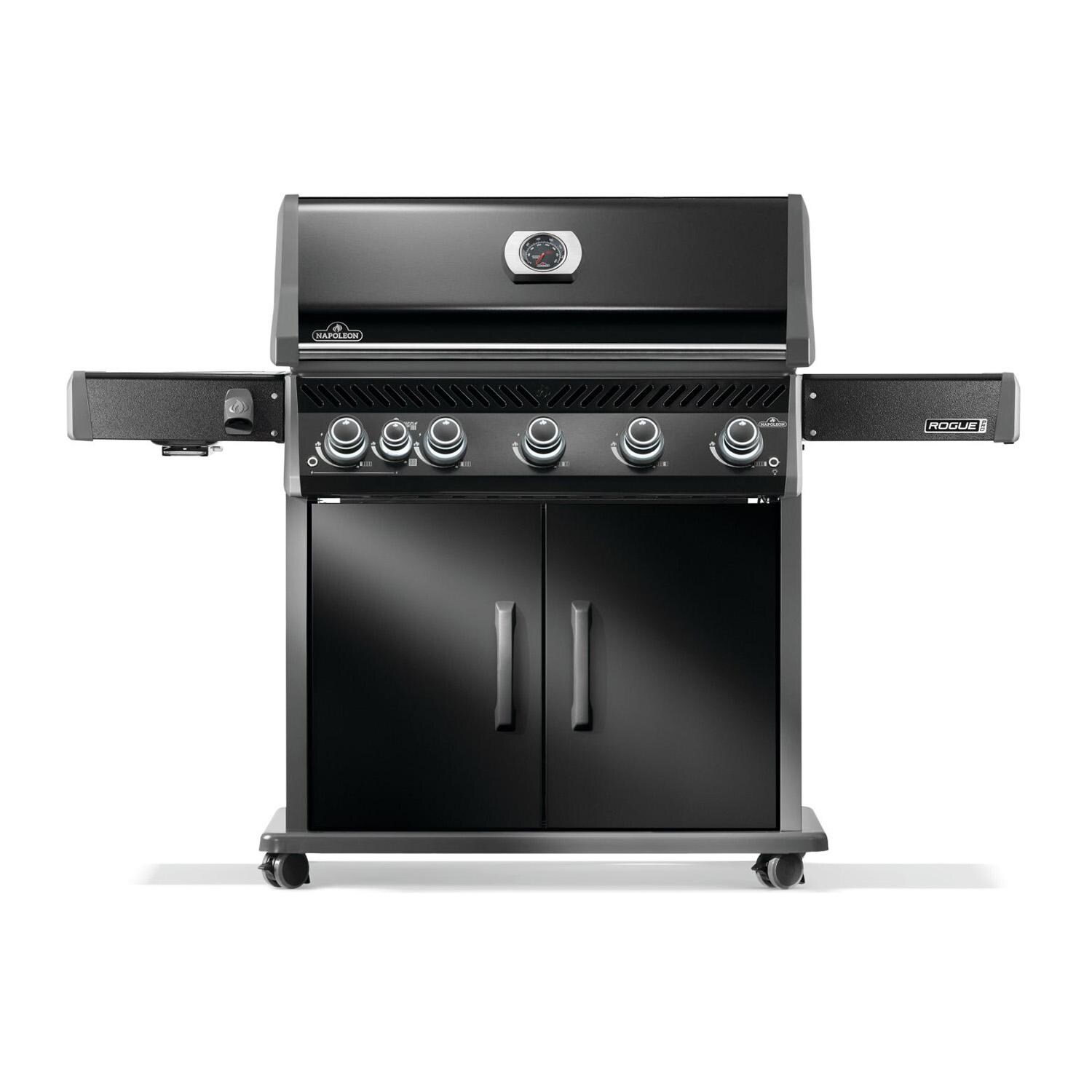 Napoleon Rogue PRO 625 5-Burner Natural Gas Grill w/ Infrared Side Burner - Black - RP625SIBNK-2