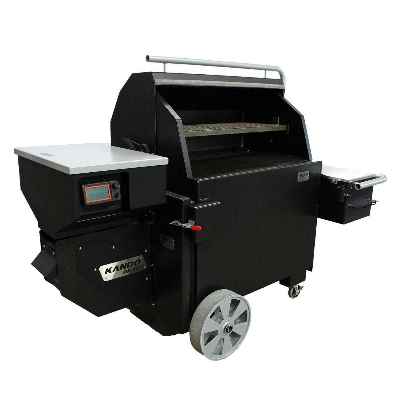 KANDO Gear CHMP Champ Pellet Grill - Side View - White Background thumbnail