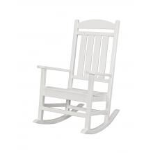 Presidential Recycled Plastic Wood Patio Rocking Chair By POLYWOOD - White