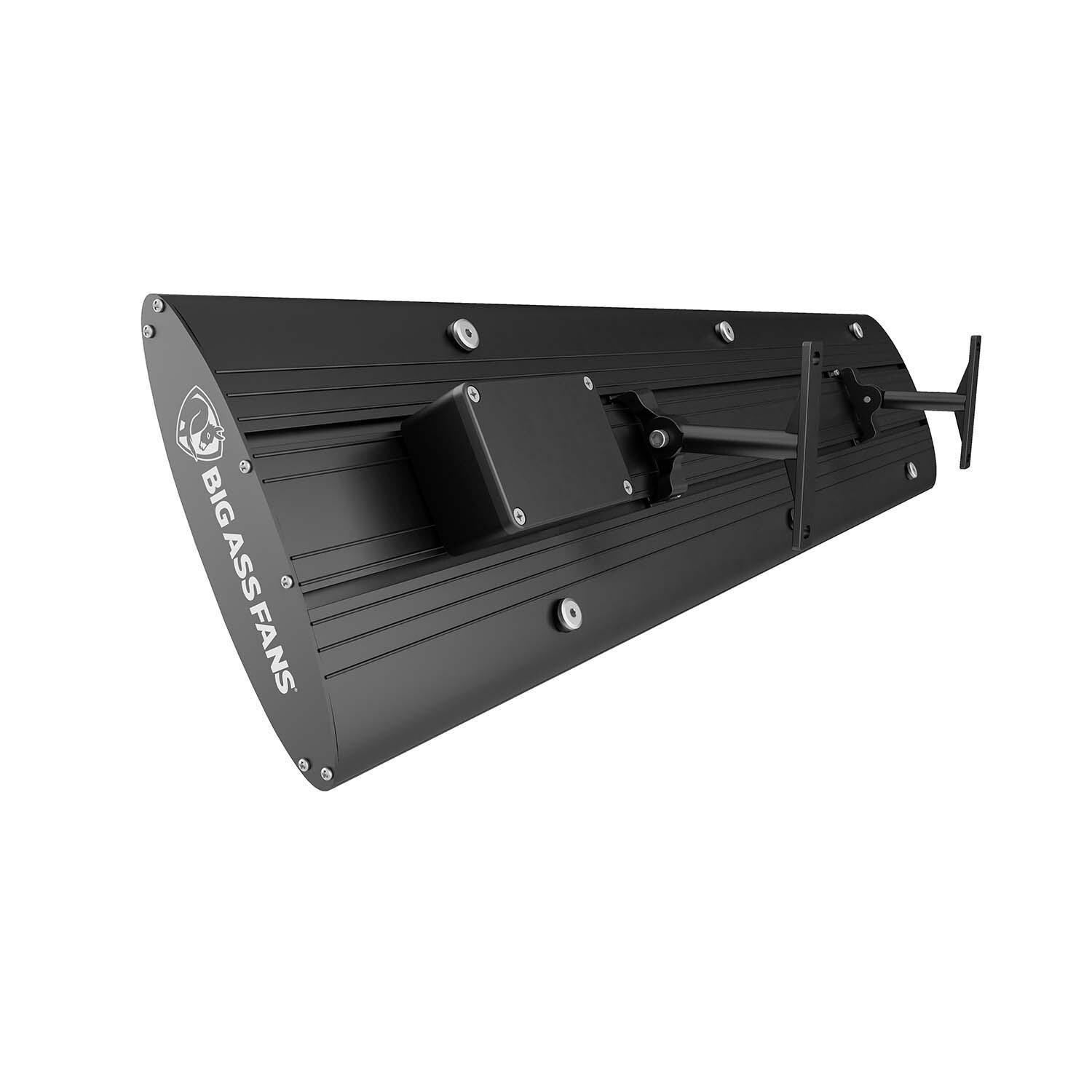 Big Ass Fans BAFDS32240B Vesper 70 Inch 3000W Single Element 240V Electric Infrared Patio Heater -Black - Rear - White Background thumbnail