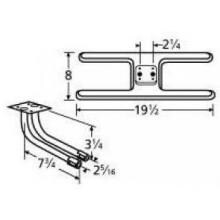 Stainless Steel H Twin, Centered, 2.25 Inch Offset Burner 11002-73602 image